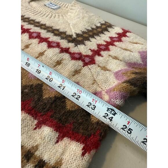 Old Navy Shaker Stitch Soft Wool Blend Pullover Sweater - Women's Size M - Picture 7 of 8